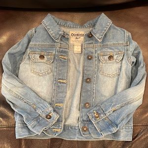 Osh-Kosh girls light denim cropped jacket